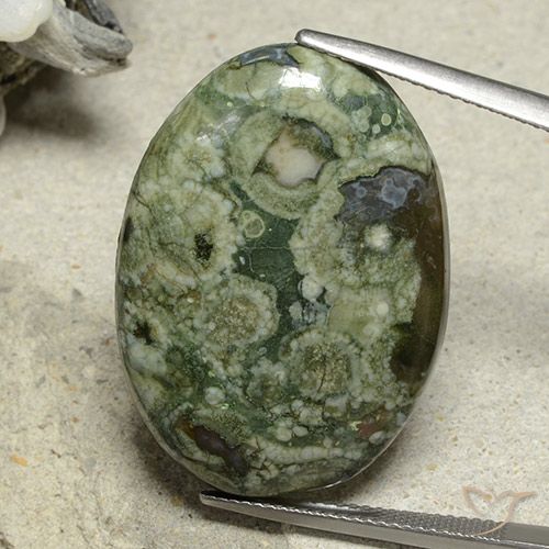 27.91ct Natural Multicolorido Jaspe, oval, Opaco