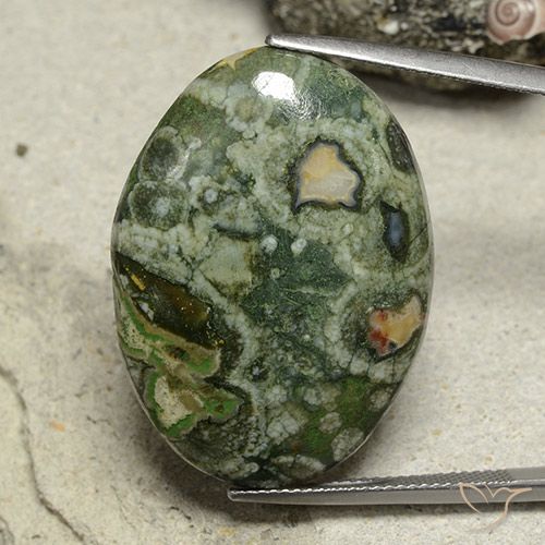 24.10ct Natural Multicolorido Jaspe, oval, Opaco