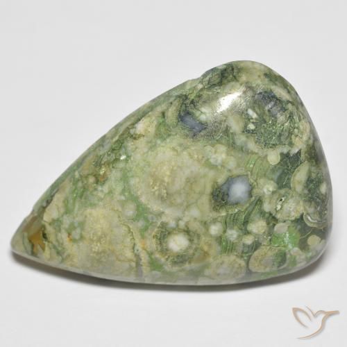 Jaspe Multicolorido Natural 15.75ct, Formato de pêra, Opaco
