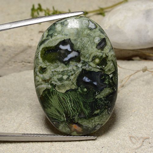 32.16ct Natural Multicolorido Jaspe, oval, Opaco