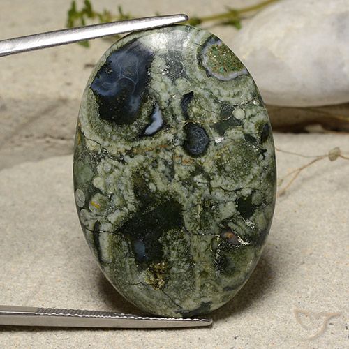 30.02ct Natural Multicolorido Jaspe, oval, Opaco