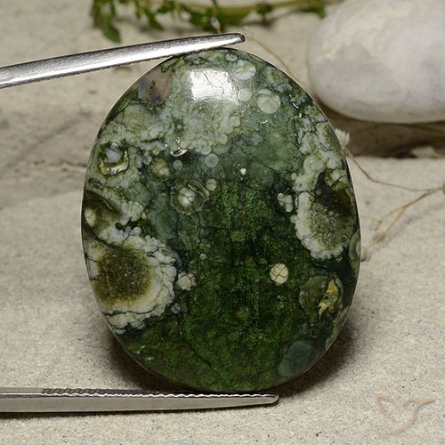 26.90ct Natural Multicolorido Jaspe, oval, Opaco