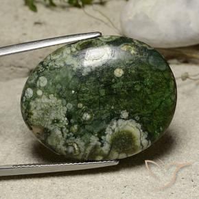 Jaspe Multicolorido Natural 26.90ct, oval, Opaco