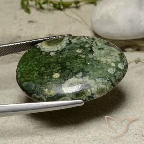 Jaspe Multicolorido Natural 26.90ct, oval, Opaco