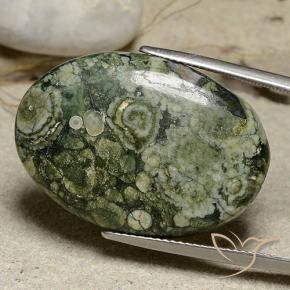 Jaspe Multicolorido Natural 25.67ct, oval, Opaco