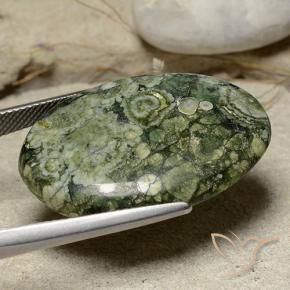 Jaspe Multicolorido Natural 25.67ct, oval, Opaco