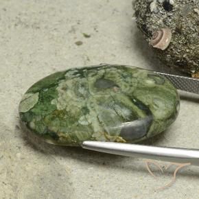Jaspe Multicolorido Natural 30.68ct, oval, Opaco