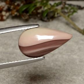 Jaspe multicolorido natural 2,81ct, formato de pêra, opaco