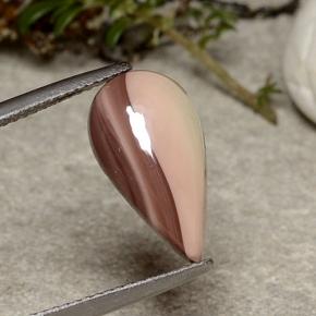 Jaspe multicolorido natural 2,81ct, formato de pêra, opaco