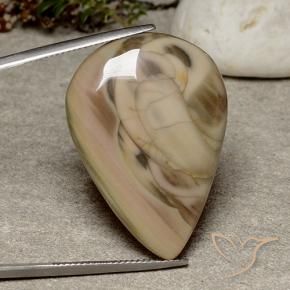 Jaspe Multicolorido Natural 32.33ct, Formato de pêra, Opaco