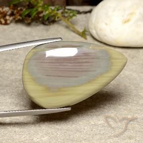 Jaspe Multicolorido Natural 29.73ct, Formato de pêra, Opaco
