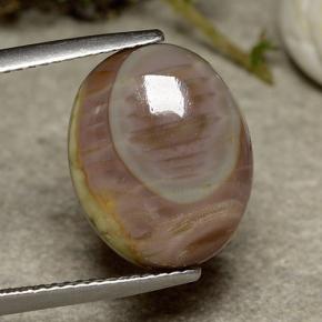 Jaspe multicolorido natural 5,51ct, corte oval, opaco