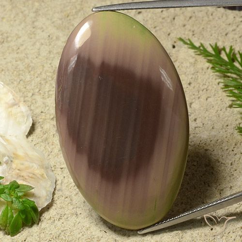 50.81ct Natural Multicolorido Jaspe, oval, Opaco