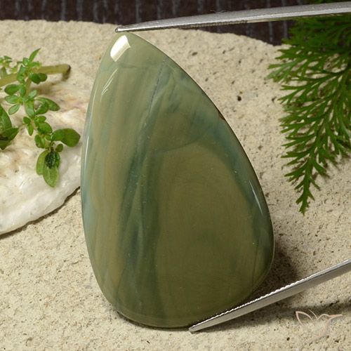 42.95ct Natural Multicolorido Jaspe, Formato de pêra, Opaco