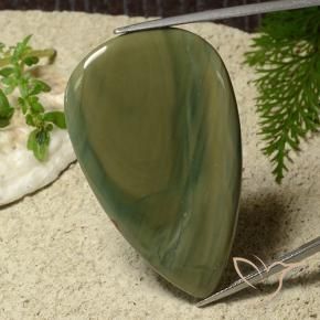 Jaspe Multicolorido Natural 42.95ct, Formato de pêra, Opaco