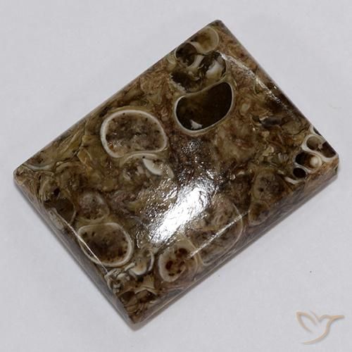 Jaspe Multicolorido Natural 18.34ct, baguete, Opaco