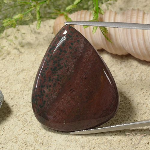 41.94ct Natural Multicolorido Jaspe, Formato de pêra, Opaco
