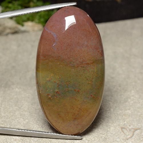 46.10ct Natural Multicolorido Jaspe, oval, Opaco