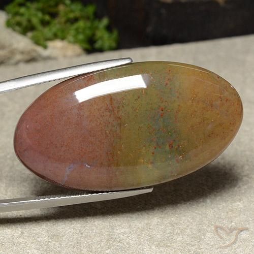 Jaspe Multicolorido Natural 46.10ct, oval, Opaco