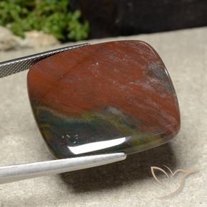 Jaspe Multicolorido Natural 32.72ct, Almofada, Opaco
