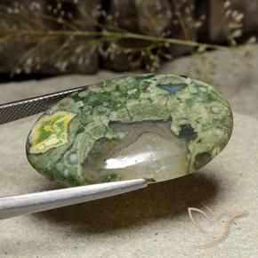 Jaspe Multicolorido Natural 28.92ct, oval, Translúcido