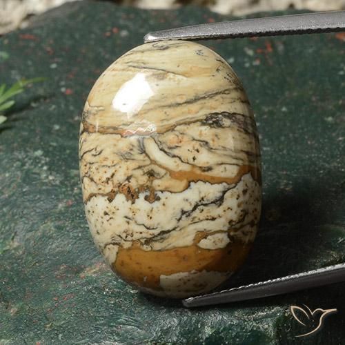 19.06ct Natural Multicolorido Jaspe, oval, Opaco