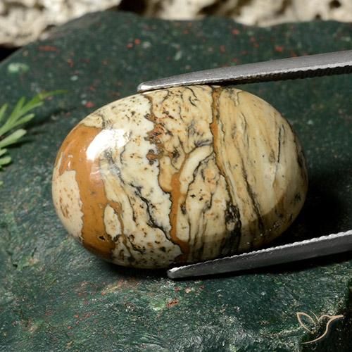 Jaspe Multicolorido Natural 19.06ct, oval, Opaco