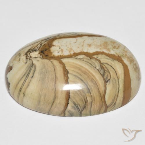 Jaspe Multicolorido Natural 51.06ct, oval, Opaco