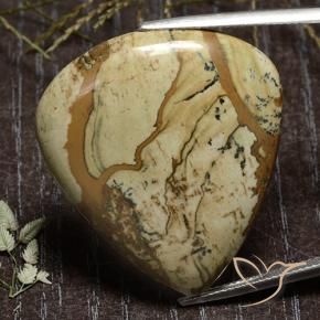 Jaspe Multicolorido Natural 39.45ct, Formato de pêra, Opaco