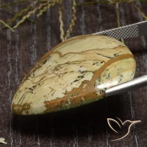 Jaspe Multicolorido Natural 39.45ct, Formato de pêra, Opaco