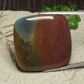 Jaspe Multicolorido Natural 53.98ct, Almofada, Opaco