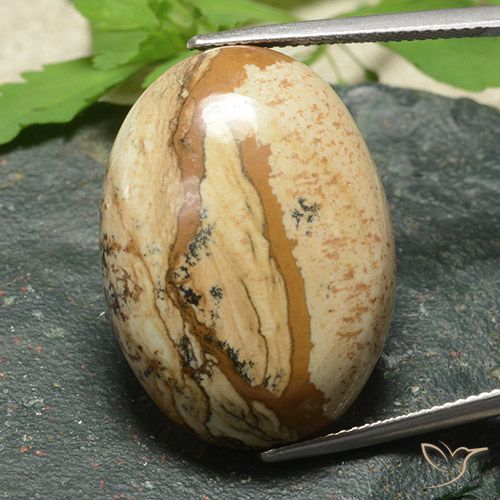 36.65ct Natural Multicolorido Jaspe, oval, Opaco