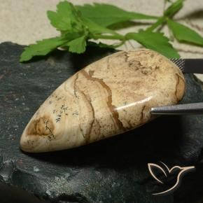 Jaspe Multicolorido Natural 80.06ct, Formato de pêra, Opaco