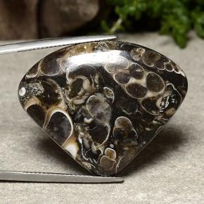 Jaspe multicolorido natural 36,58ct, formato de pêra, opaco