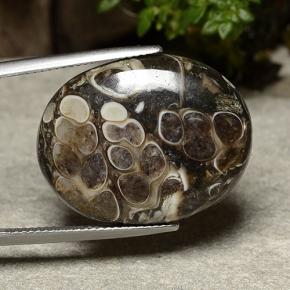 Jaspe multicolorido natural 20,30ct, corte oval, opaco