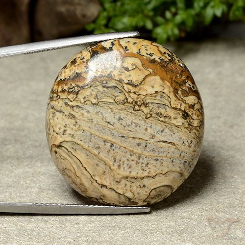 41.44ct Natural Multicolorido Jaspe, oval, Opaco