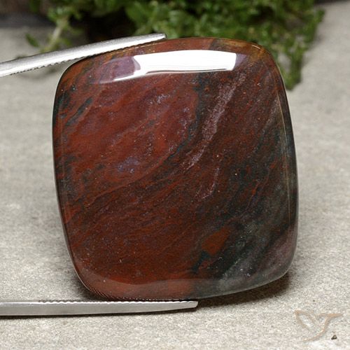 51.51ct Natural Multicolorido Jaspe, Almofada, Opaco