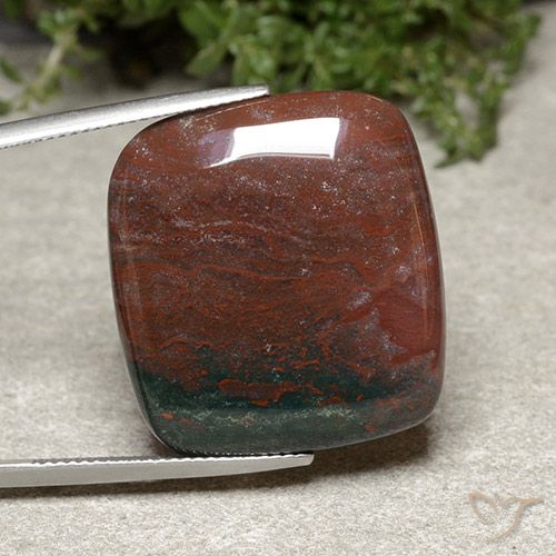 30.25ct Natural Multicolorido Jaspe, Almofada, Opaco