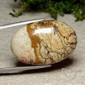 Jaspe Multicolorido Natural 38.46ct, oval, Opaco