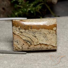 Jaspe Multicolorido Natural 42.42ct, baguete, Opaco