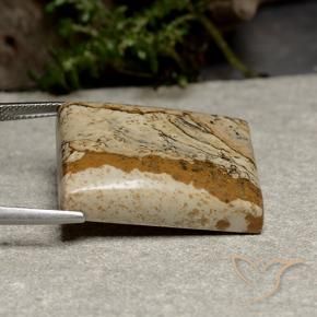 Jaspe Multicolorido Natural 42.42ct, baguete, Opaco