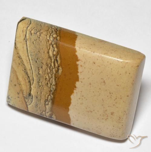 Jaspe Multicolorido Natural 50.68ct, baguete, Opaco