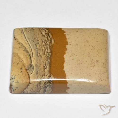 Jaspe Multicolorido Natural 50.68ct, baguete, Opaco