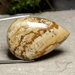 Jaspe Multicolorido Natural 53.23ct, Formato de pêra, Opaco