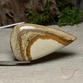 Jaspe Multicolorido Natural 92.51ct, Formato de pêra, Opaco