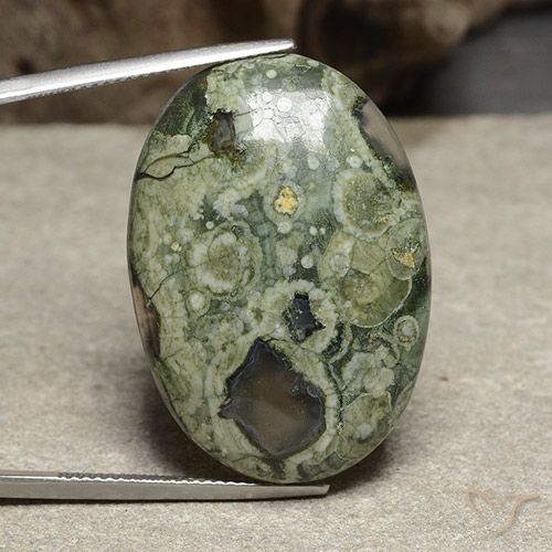 28.30ct Natural Multicolorido Jaspe, oval, Opaco, Photo A