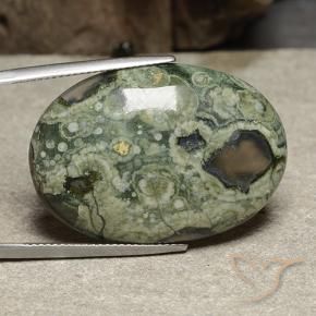 Jaspe Multicolorido Natural 28.30ct, oval, Opaco