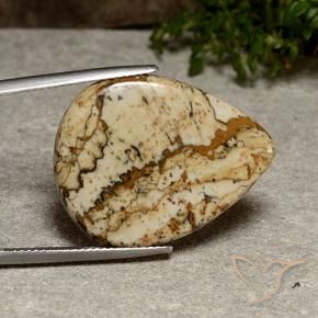 Jaspe Multicolorido Natural 20.08ct, Formato de pêra, Opaco