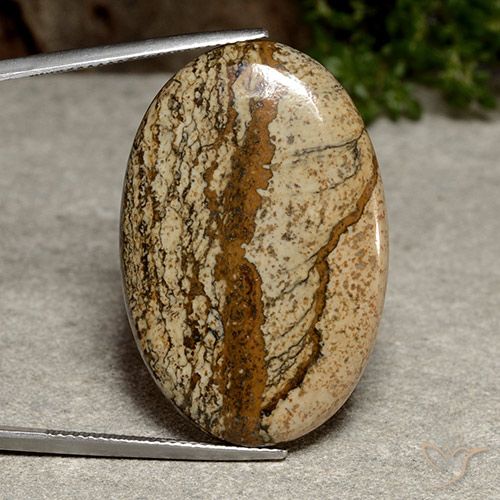 34.86ct Natural Multicolorido Jaspe, oval, Opaco