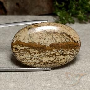 Jaspe Multicolorido Natural 34.86ct, oval, Opaco